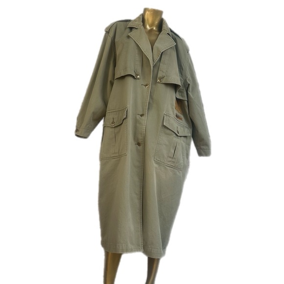 Vintage TOGETHER! 100% cotton Safari Trench Coat – Women’s 22 – Hong Kong - Picture 3 of 14